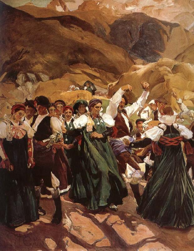 Joaquin Sorolla Huo Da folk dance Aragon Spain oil painting art